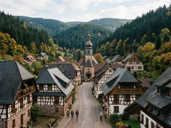German traditional village in Black Forest